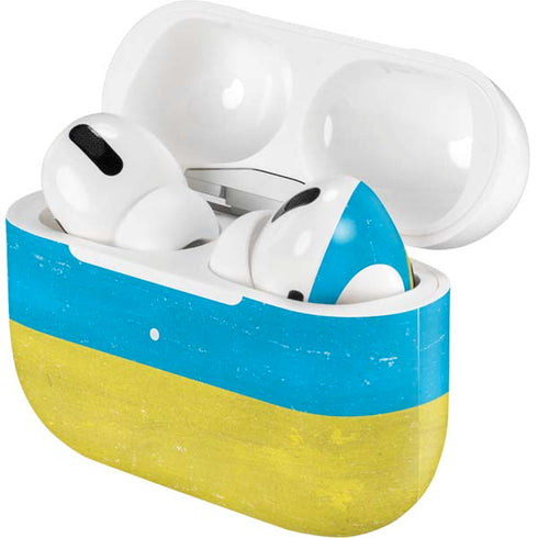 Ukraine Flag Distressed AirPods Skins